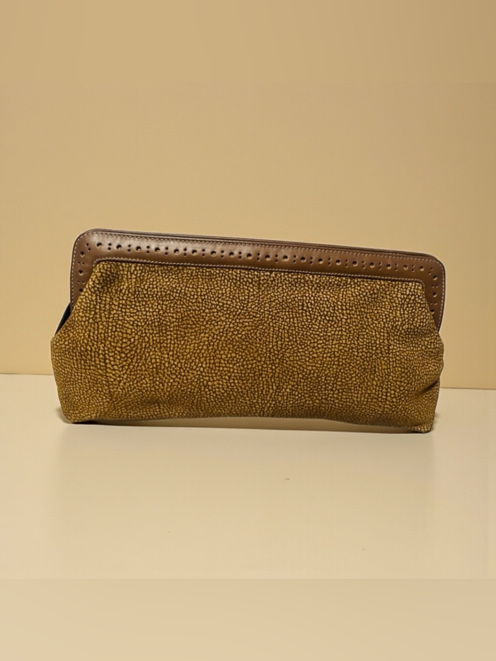 Borbonese Quail Suede Clutch - Picture 5 of 11